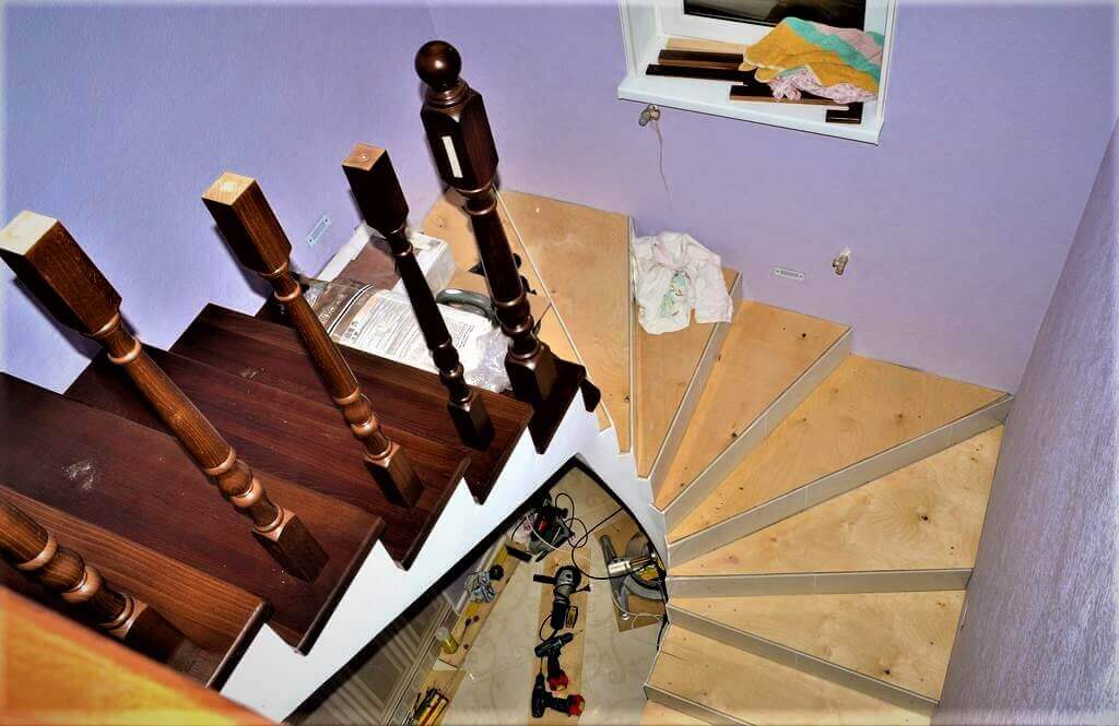 Облицовка лестницы